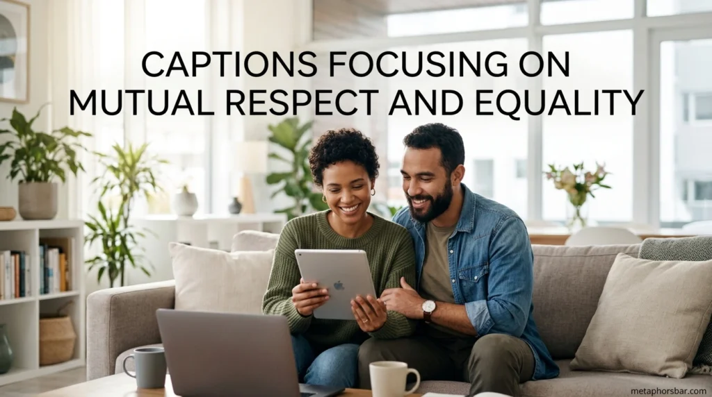 Captions Focusing on Mutual Respect and Equality