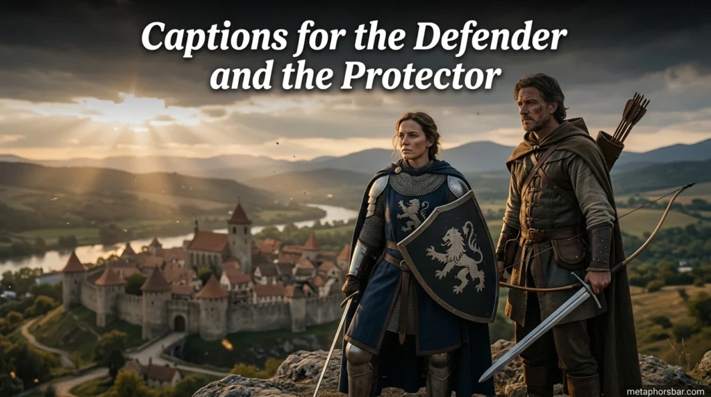 Captions for the Defender and the Protector