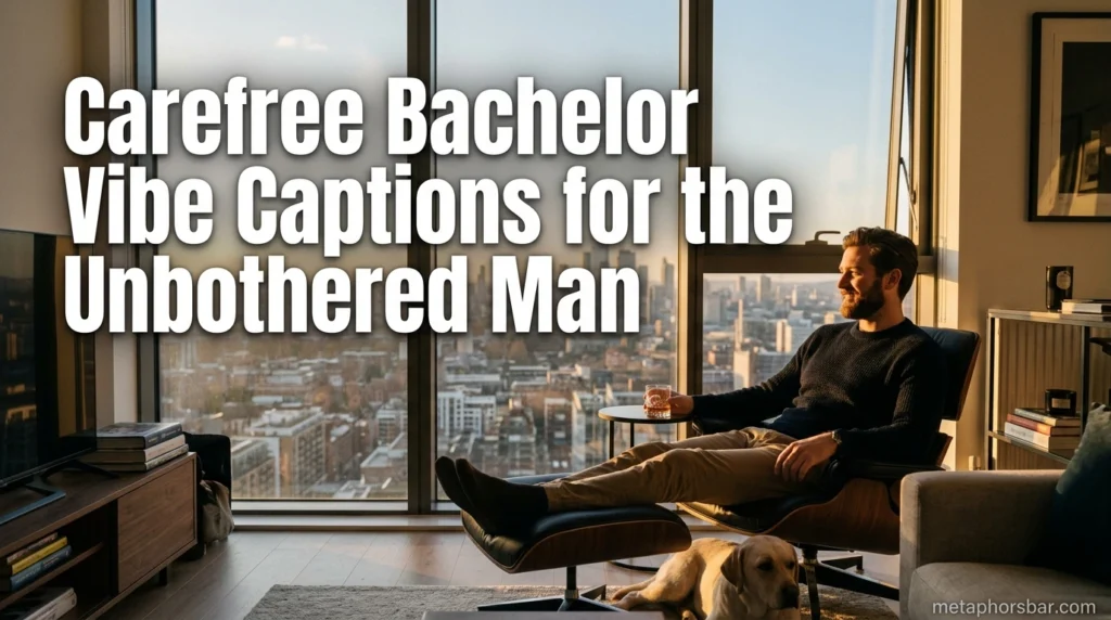 Carefree Bachelor Vibe Captions for the Unbothered Man
