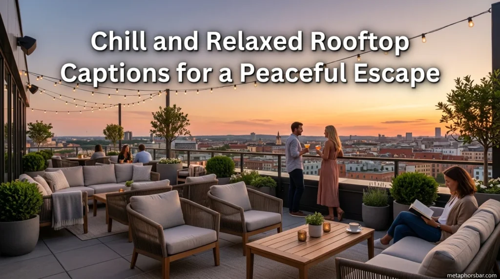 Chill and Relaxed Rooftop Captions for a Peaceful Escape