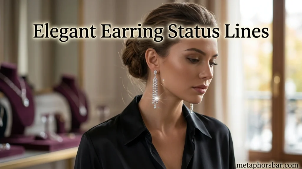 Elegant Earring Status Lines