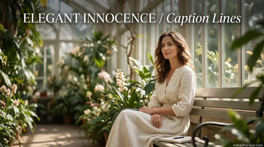 Elegant Innocence Caption Lines