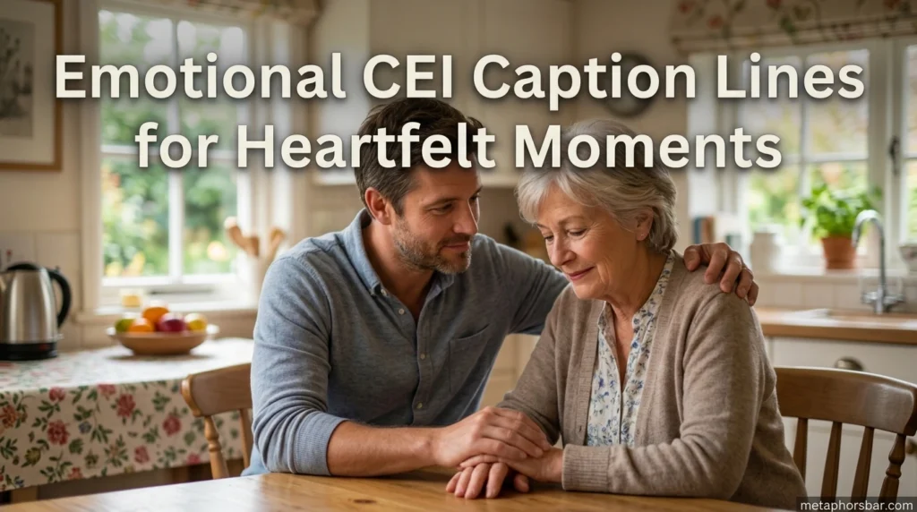 Emotional CEI Caption Lines for Heartfelt Moments