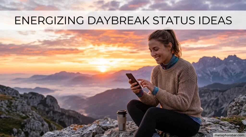 Energizing Daybreak Status Ideas