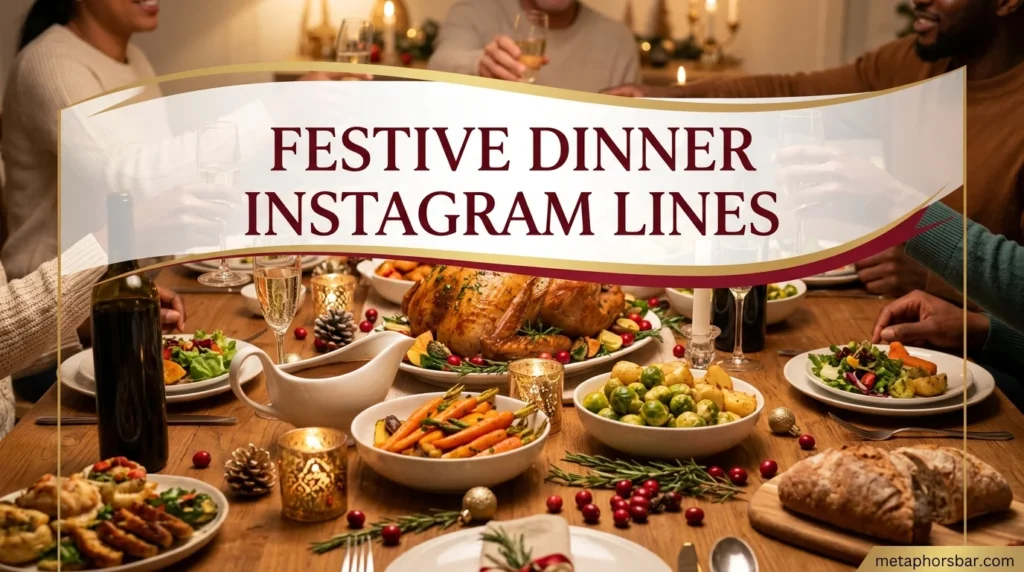 Festive Dinner Instagram Lines