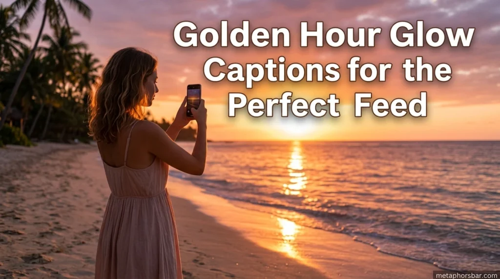 Golden Hour Glow Captions for the Perfect Sunset Feed