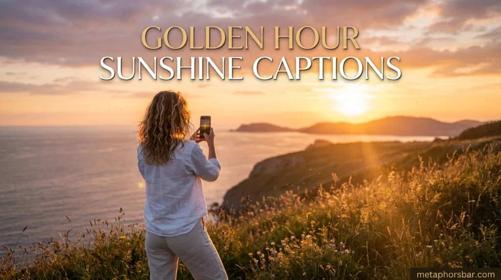 Golden Hour Sunshine Captions