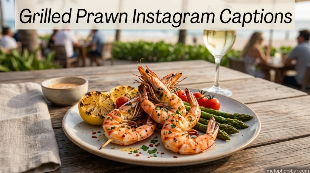 Grilled Prawn Instagram Captions