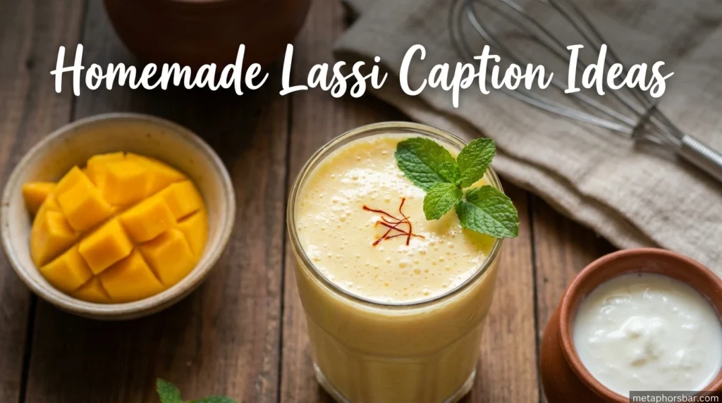 Homemade Lassi Caption Ideas