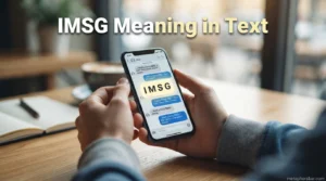 IMSG Meaning in Text
