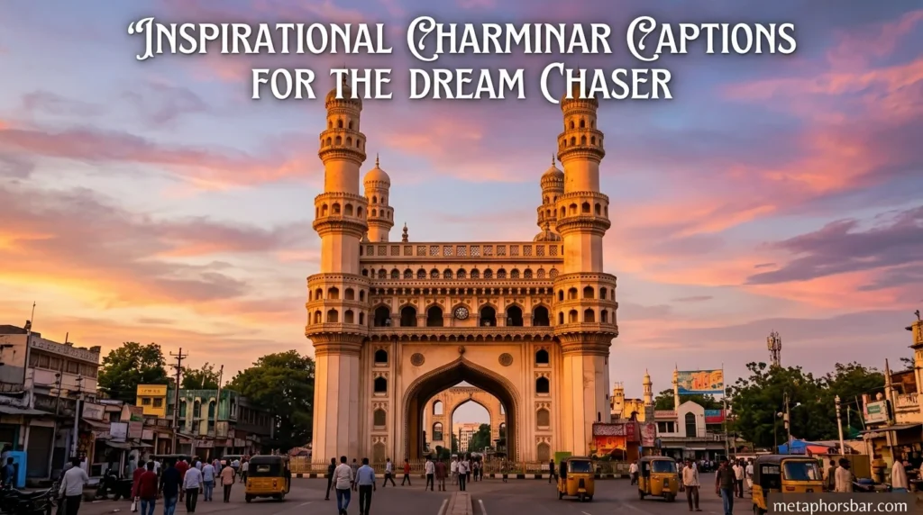 Inspirational Charminar Captions for the Dream Chaser