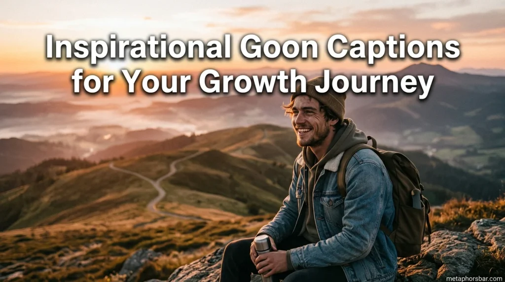 Inspirational Goon Captions for Your Growth Journey
