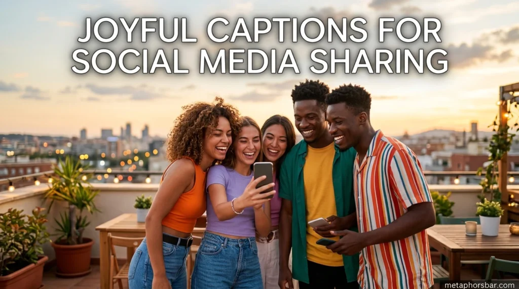 Joyful Captions for Social Media Sharing