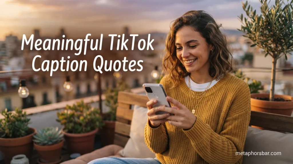 Meaningful TikTok Caption Quotes