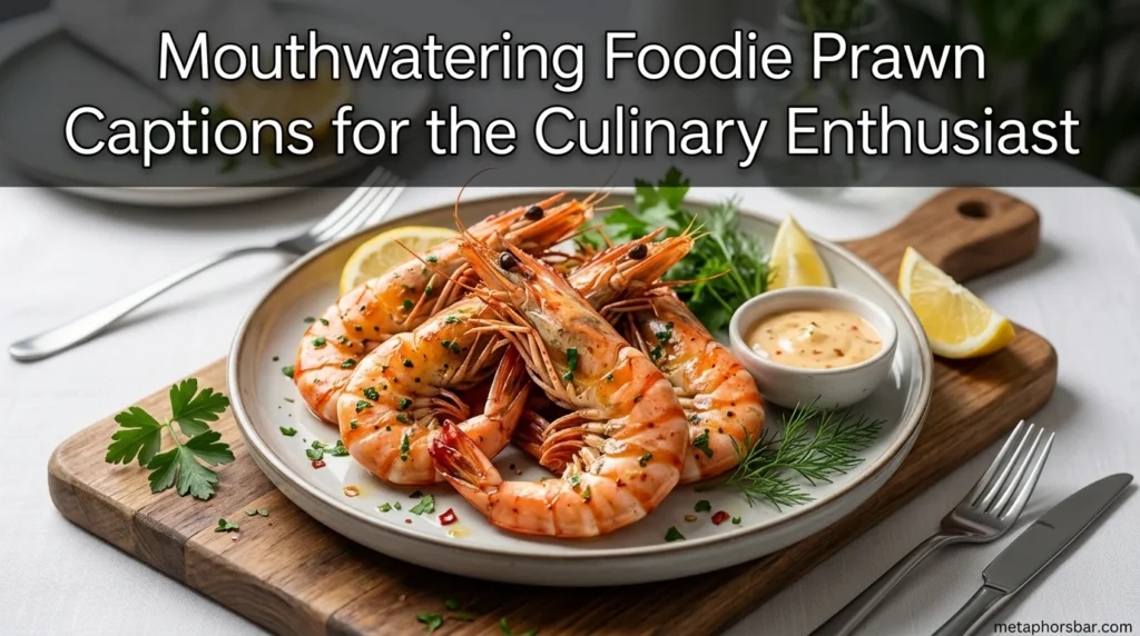 Mouthwatering Foodie Prawn Captions for the Culinary Enthusiast