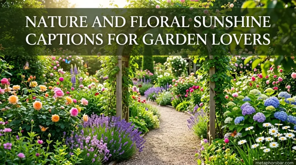 Nature and Floral Sunshine Captions for Garden Lovers