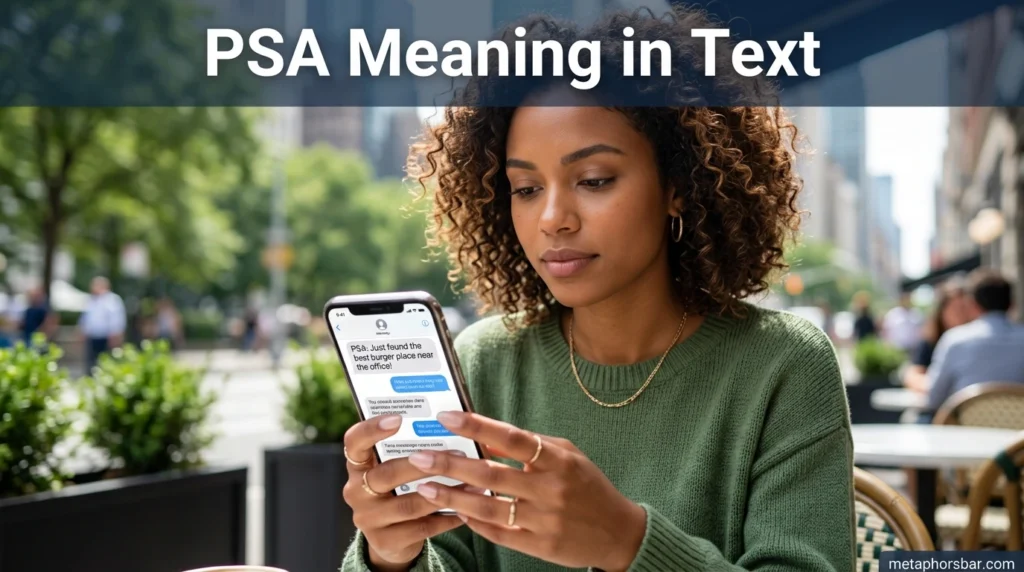 PSA Meaning in Text