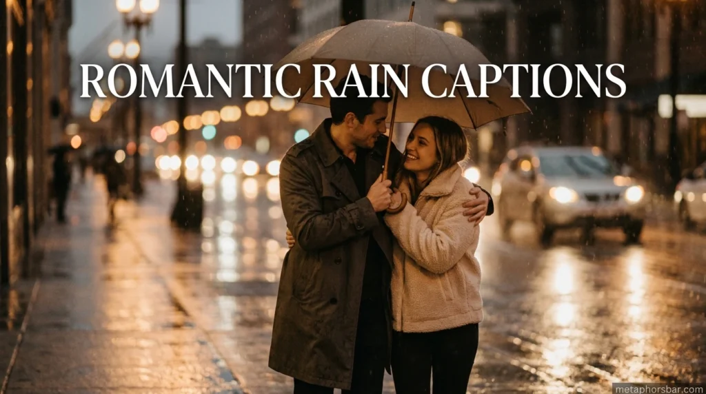 Romantic Rain Captions