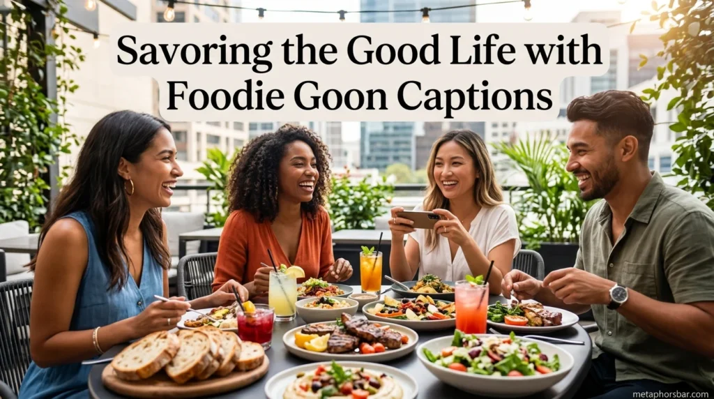 Savoring the Good Life with Foodie Goon Captions