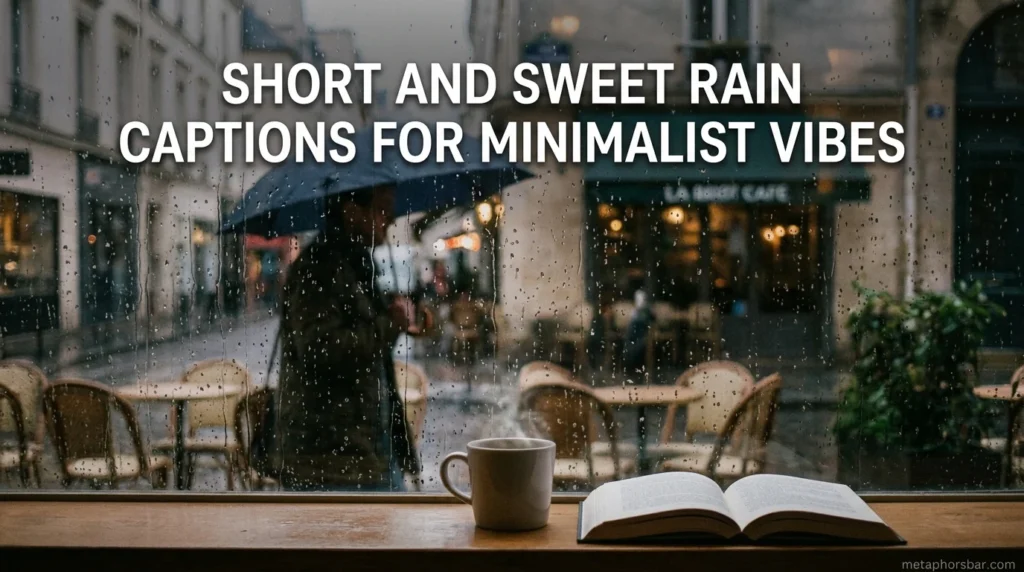 Short and Sweet Rain Captions for Minimalist Vibes