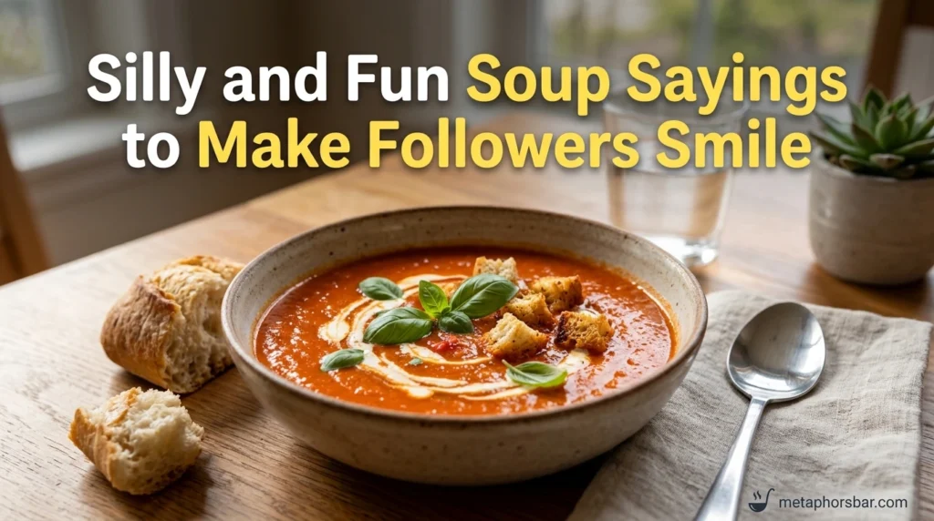 Silly and Fun Soup Sayings to Make Followers Smile