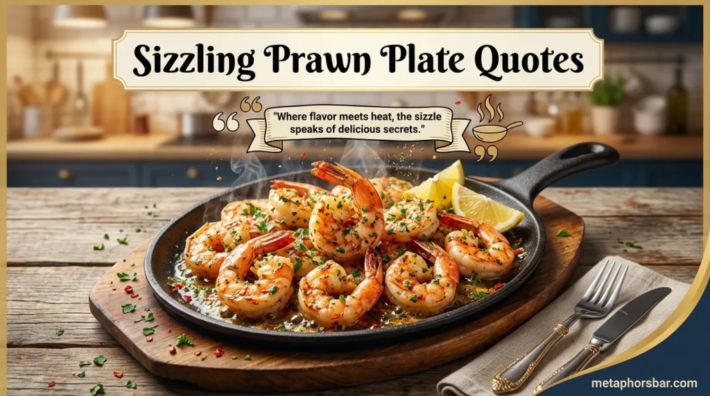 Sizzling Prawn Plate Quotes