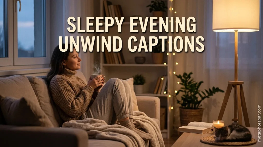 Sleepy Evening Unwind Captions
