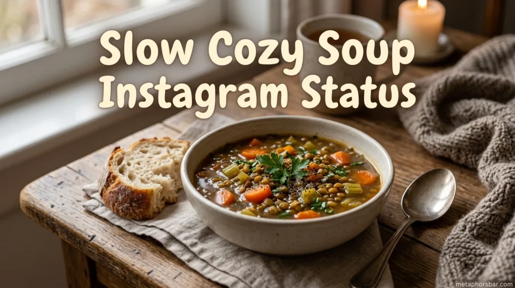 Slow Cozy Soup Instagram Status