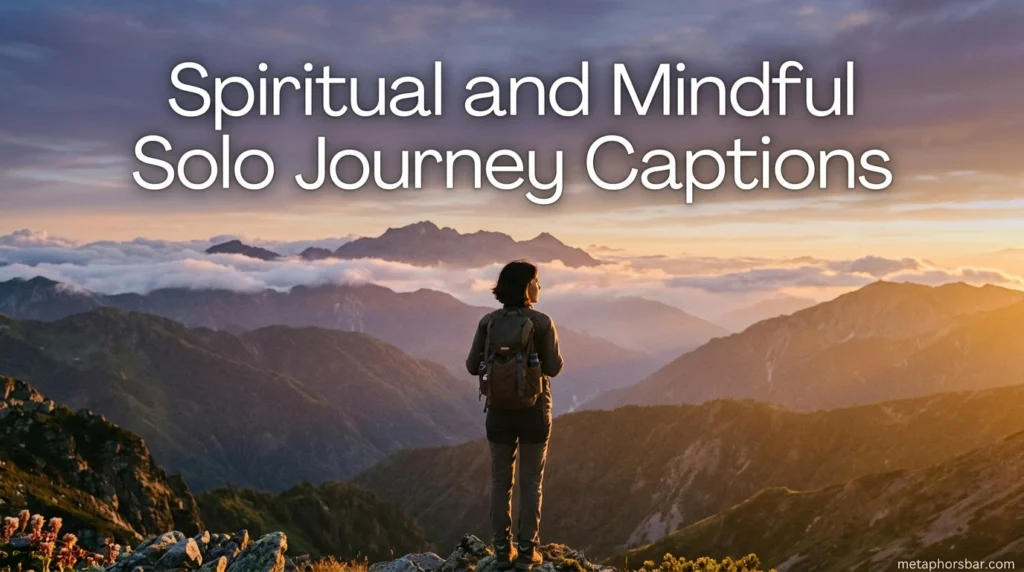 Spiritual and Mindful Solo Journey Captions