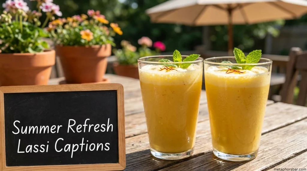 Summer Refresh Lassi Captions