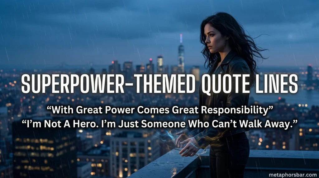 Superpower-Themed Quote Lines