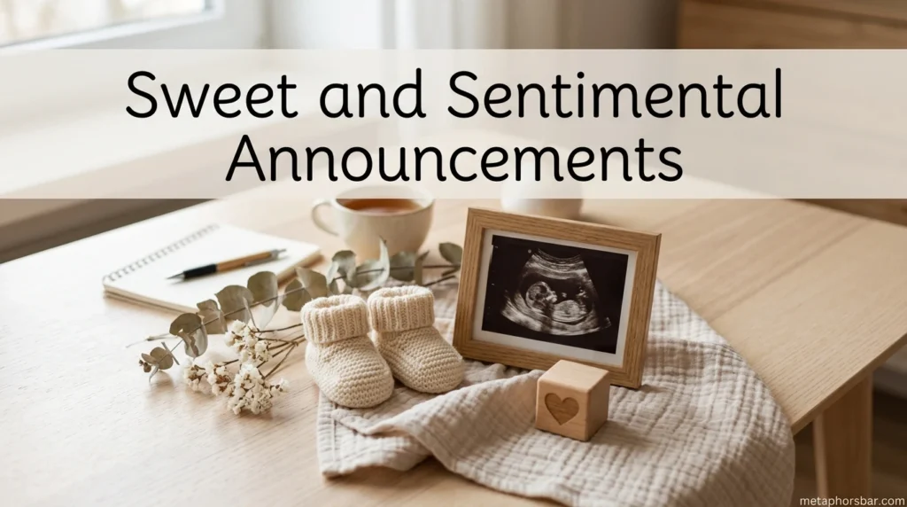 Sweet and Sentimental Announcements