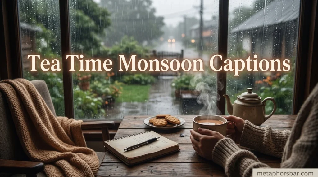 Tea Time Monsoon Captions