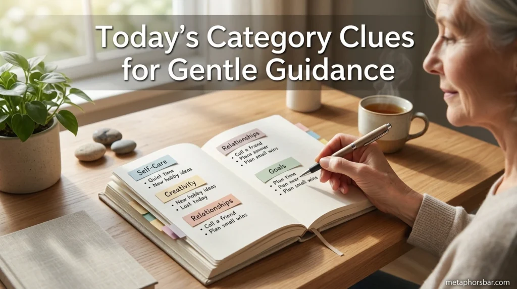 Today's Category Clues for Gentle Guidance