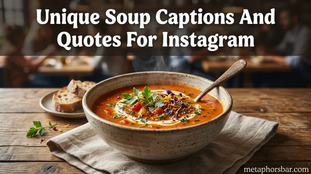 Unique Soup Captions And Quotes For Instagram