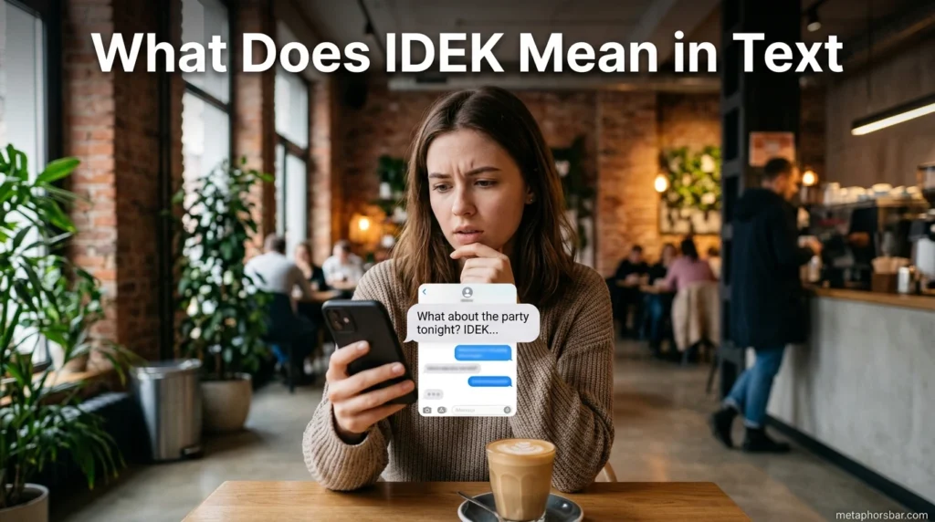 What Does IDEK Mean in Text