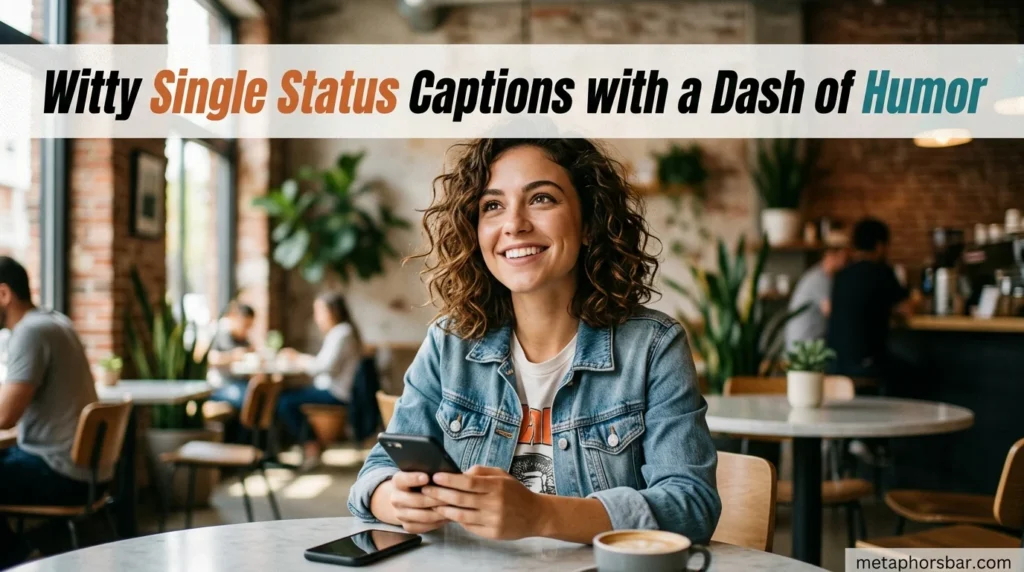 Witty Single Status Captions with a Dash of Humor